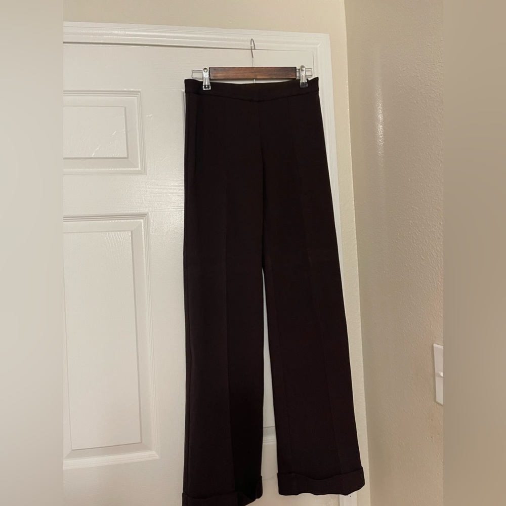 Missoni Brown Dress Pants With Front Plear And Wide Cuffs